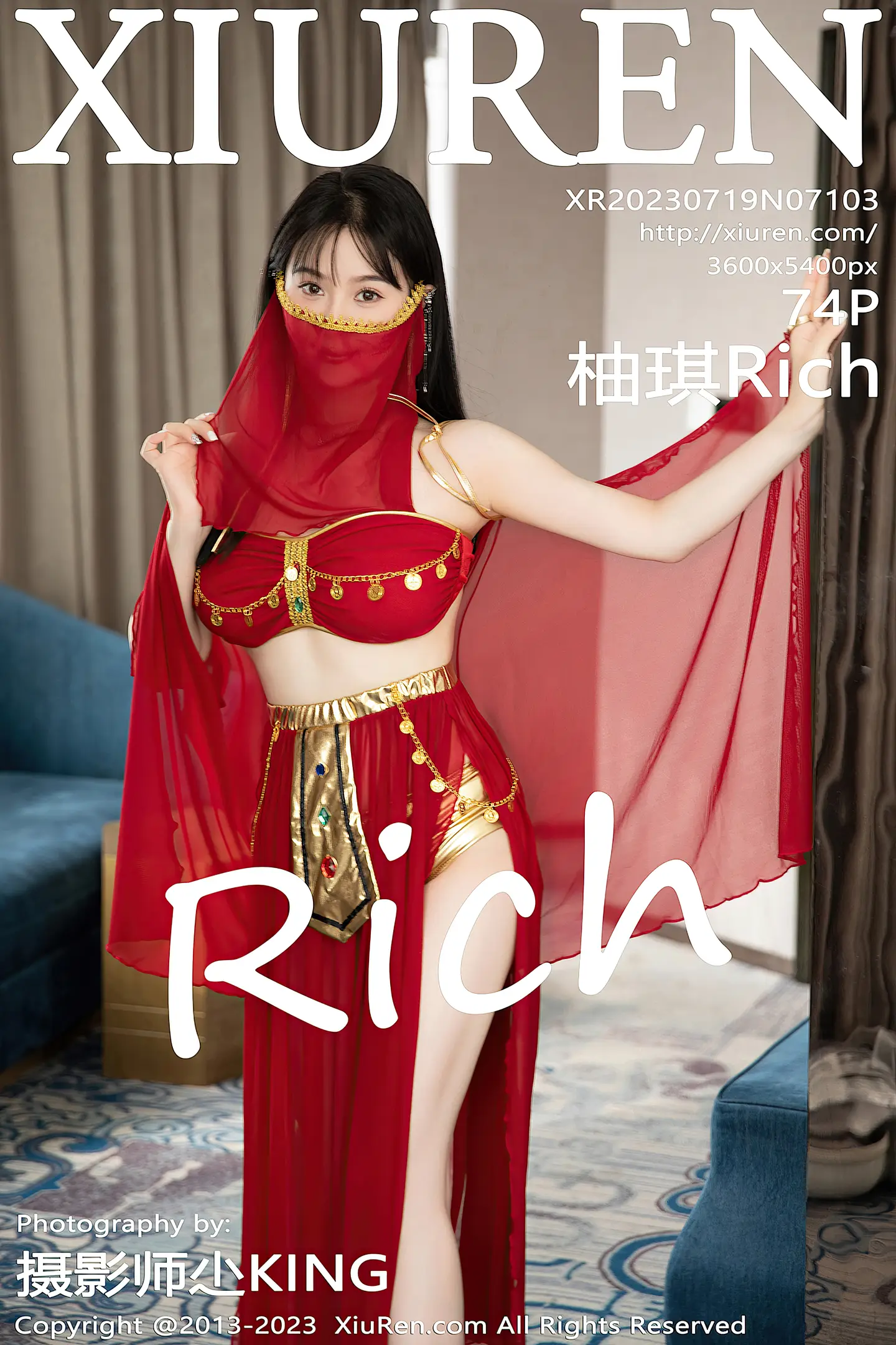 [XiuRen秀人网]No.7103_模特柚琪Rich私房脱性感红色西域舞服秀曼妙身姿撩人诱惑写真74P-秀人网 - XiuRen.Space
